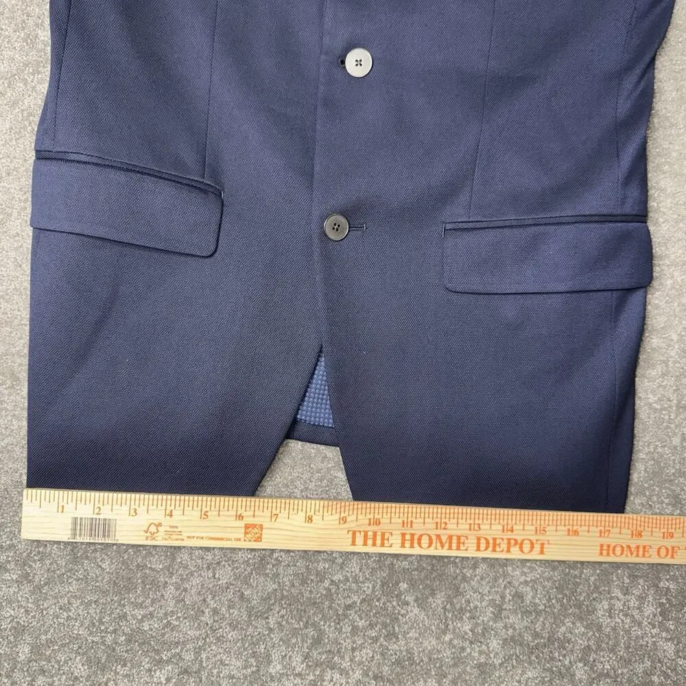 Michael Kors 38R‎ Navy Blue Blazer Classic Fit Two Button Suit Sport Coat Jacket